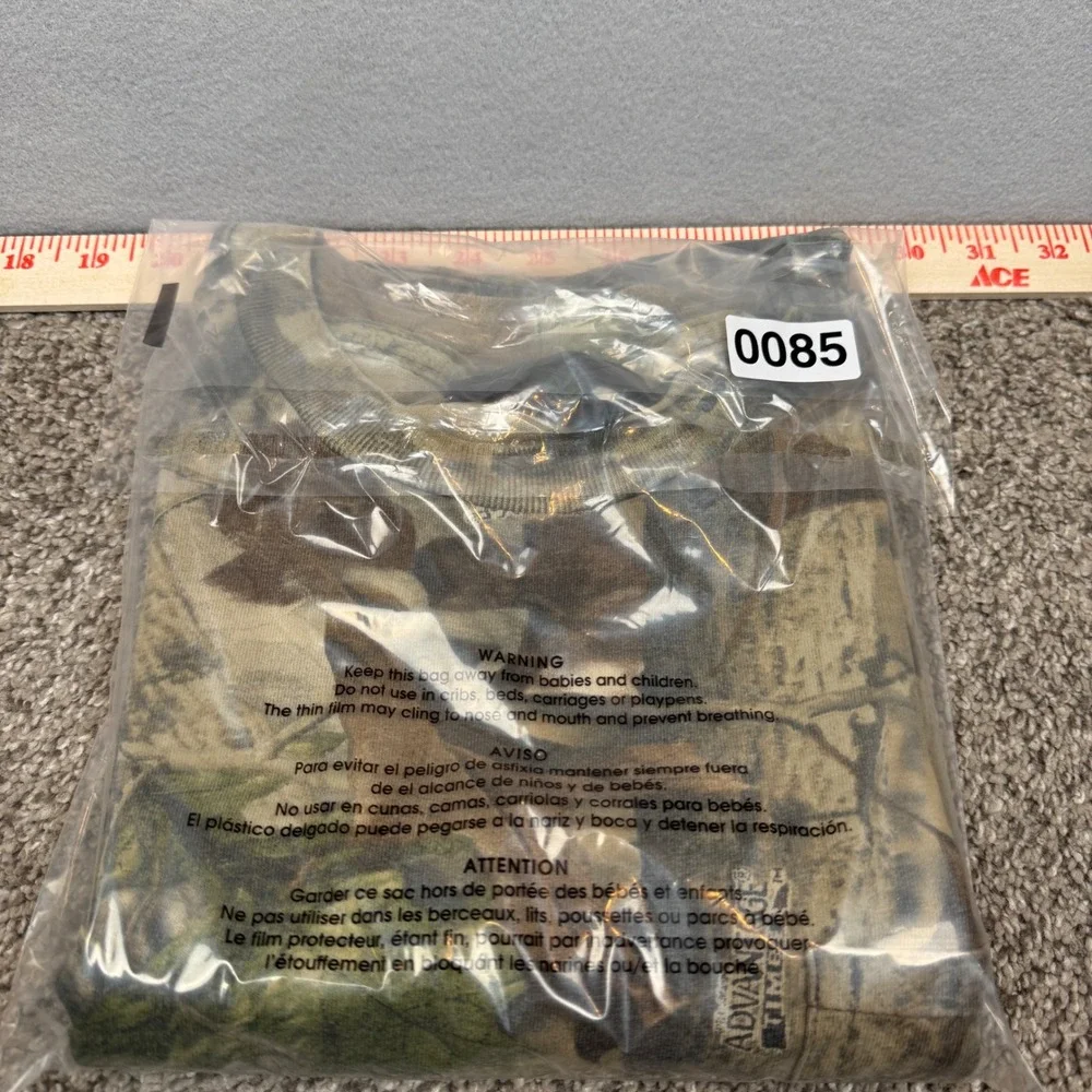 Vintage 90s Single Stitch Mens Camo T-Shirt Large Liberty Advantage Timber - Picture 10 of 10